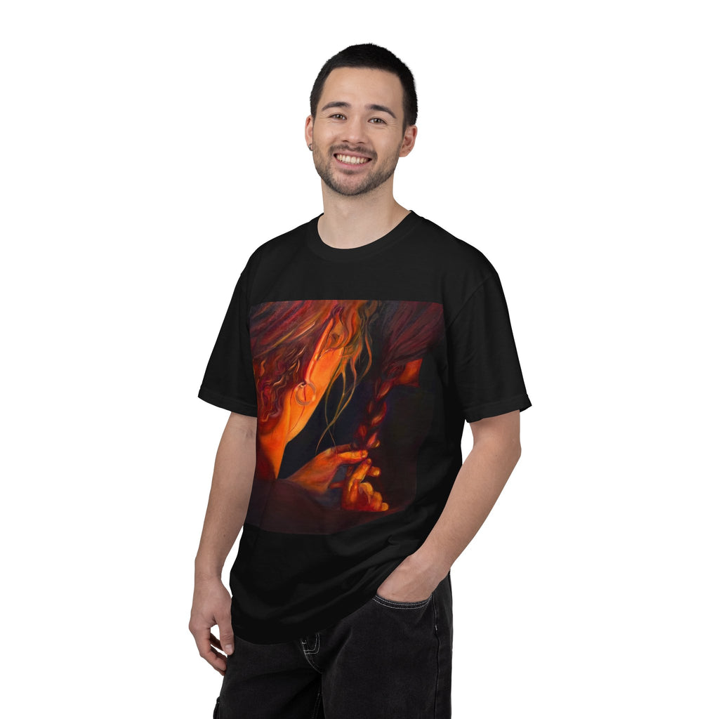 "The Weaver And The Woven"; Unisex Garment-Dyed T-shirt