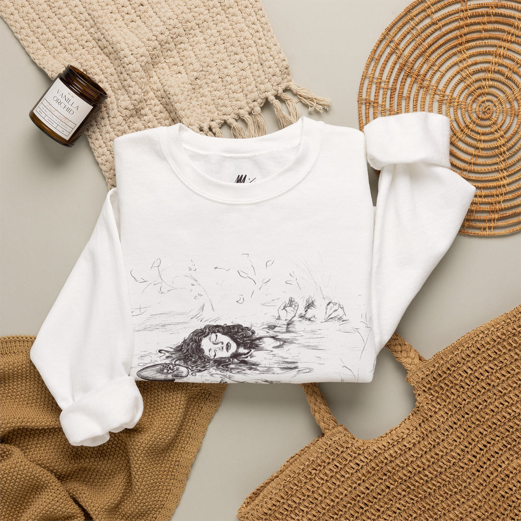 "Ophelia"; Unisex Heavy Blend™ Crewneck Sweatshirt