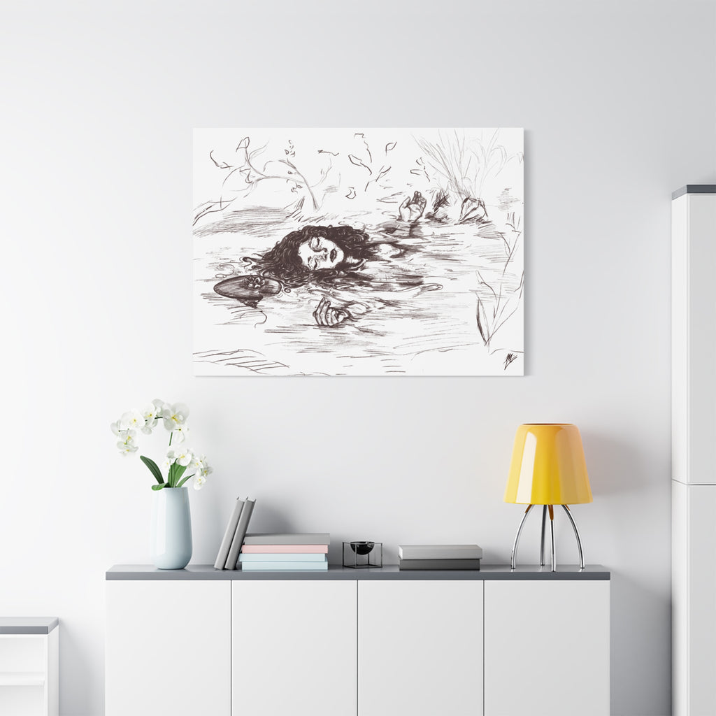 "Ophelia"; Matte Canvas, Stretched, 1.25"