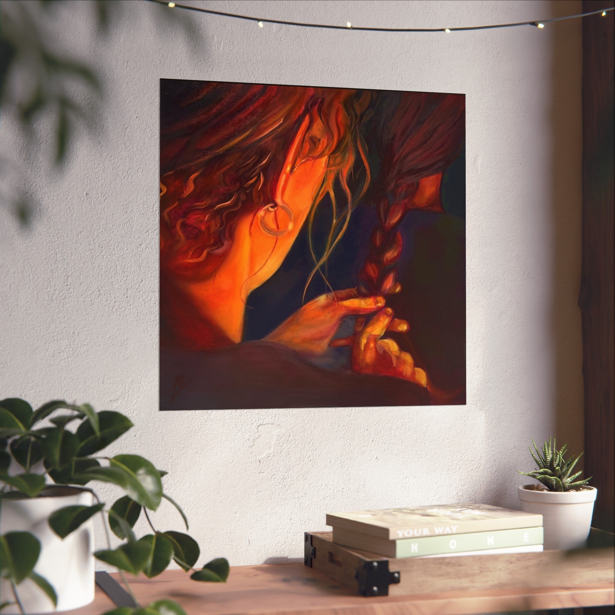 "The Weaver And The Woven"; Fine Art Poster