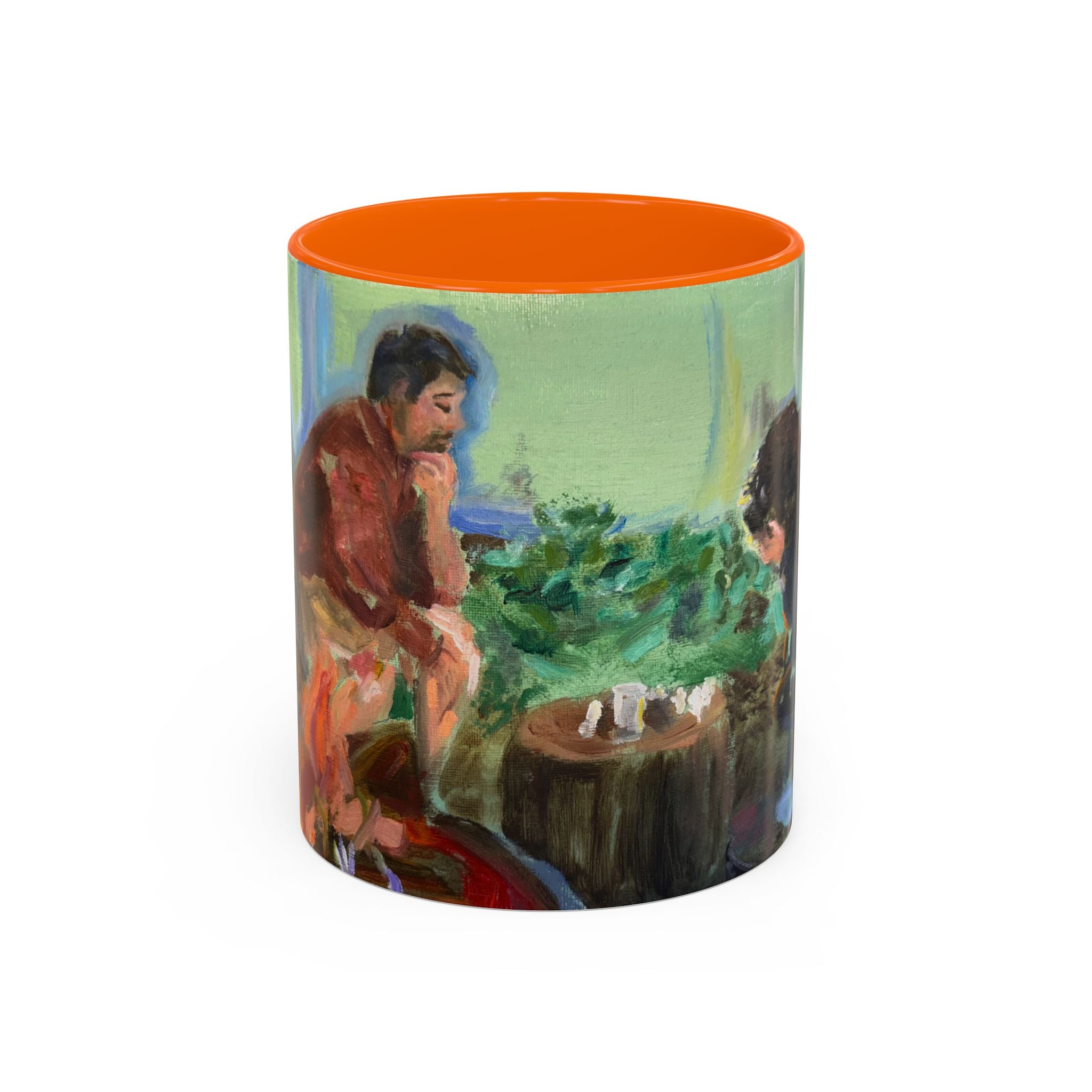 "Chess With Dad"; Accent Coffee Mug (11, 15oz)