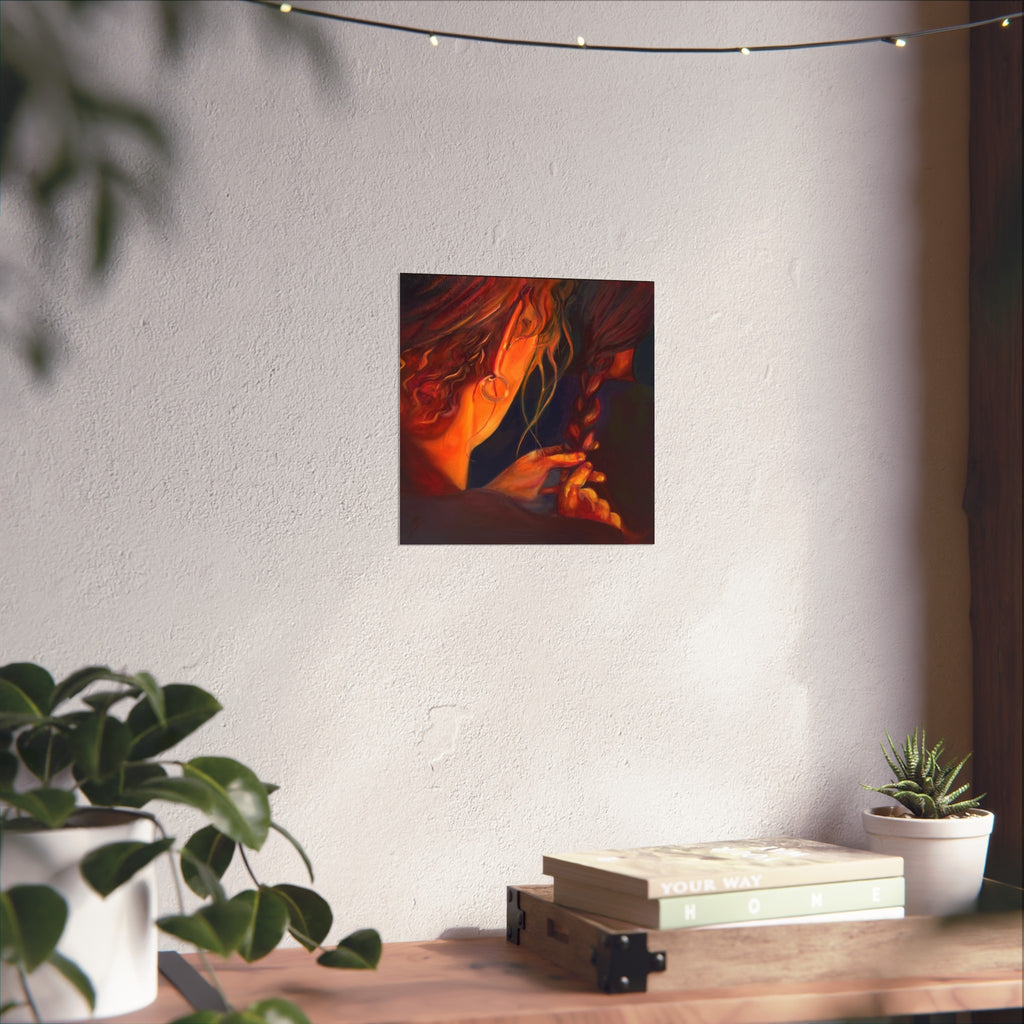 "The Weaver And The Woven"; Fine Art Poster