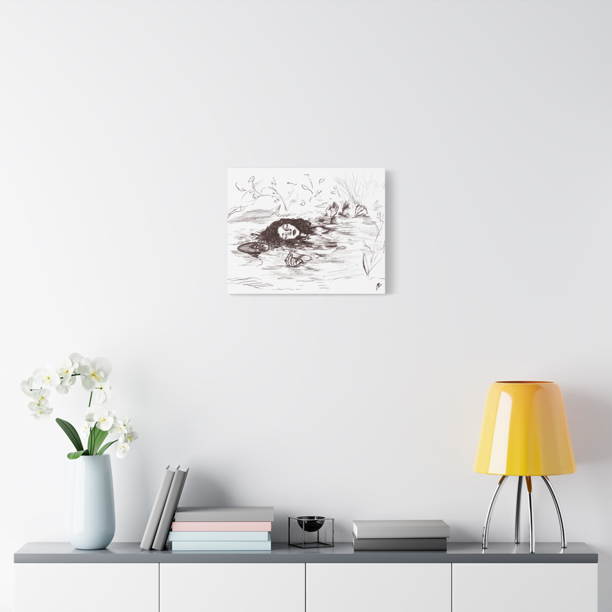 "Ophelia"; Matte Canvas, Stretched, 1.25"