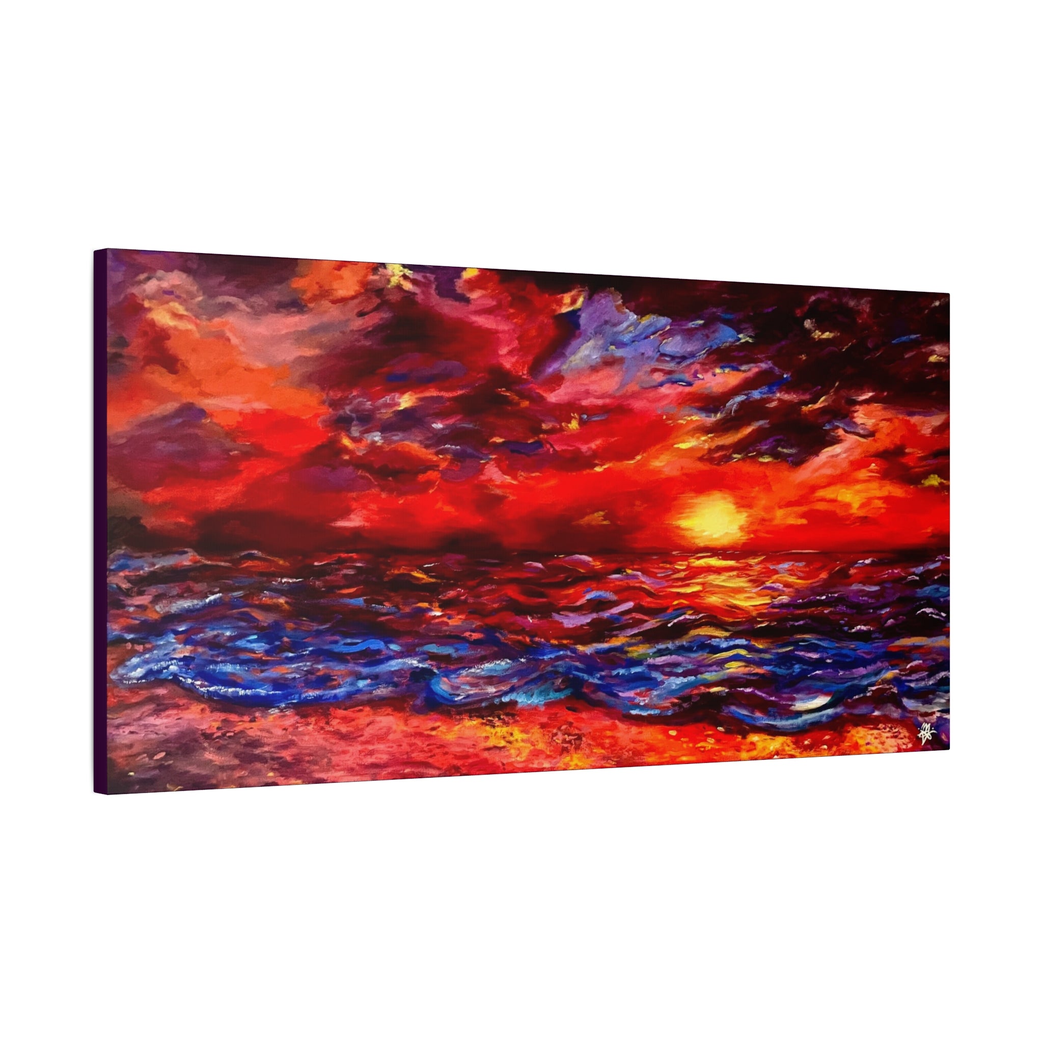 "Sunset"; Matte Canvas, Stretched, 1.25"
