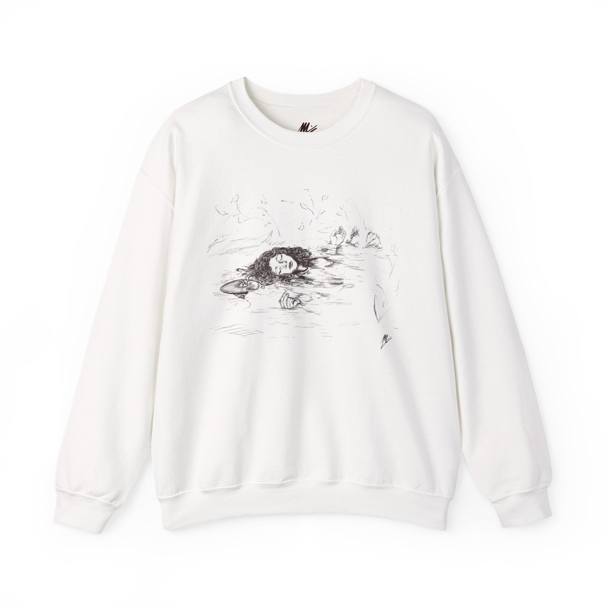 "Ophelia"; Unisex Heavy Blend™ Crewneck Sweatshirt
