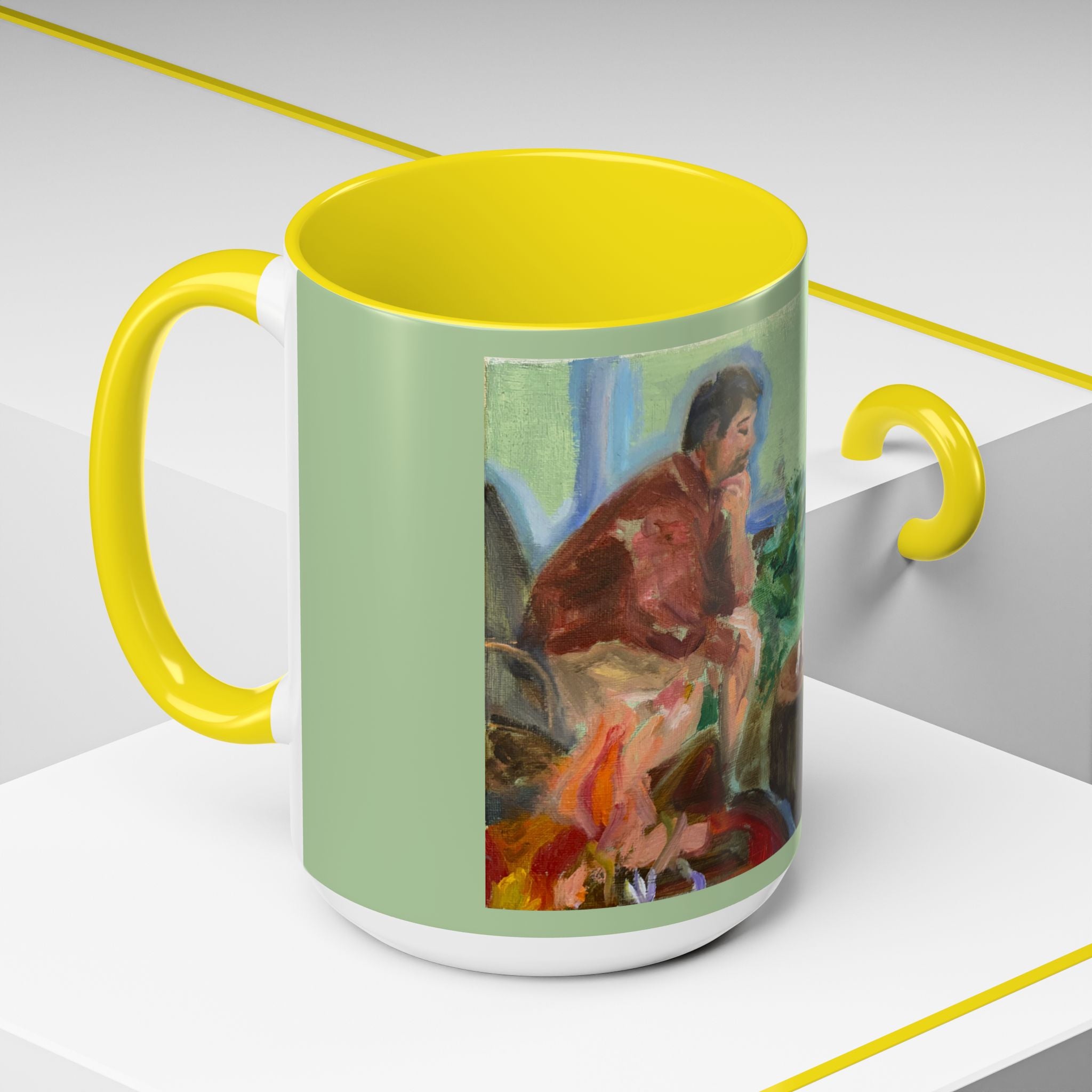 "Chess With Dad"; Accent Coffee Mug (11, 15oz)