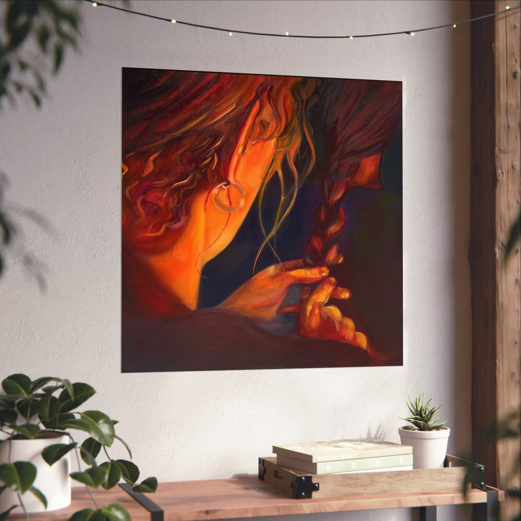 "The Weaver And The Woven"; Fine Art Poster
