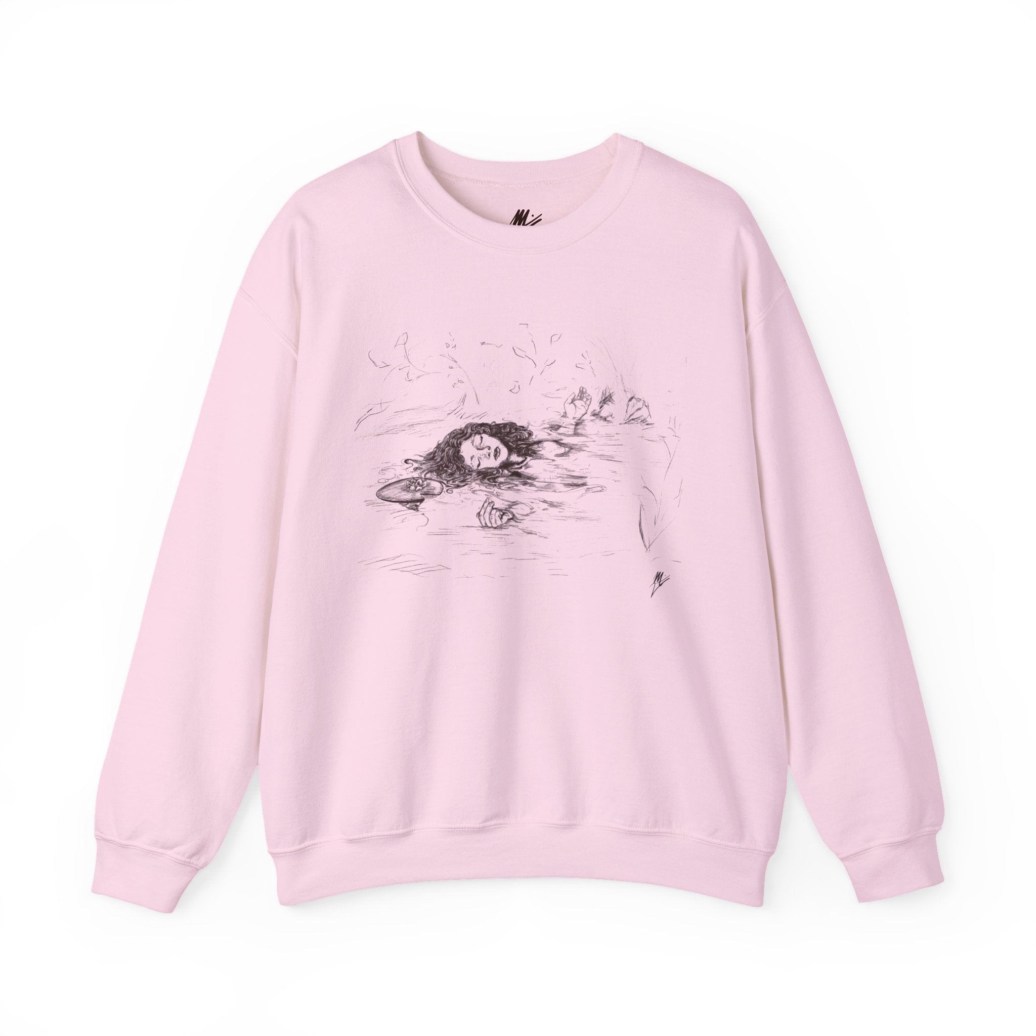 "Ophelia"; Unisex Heavy Blend™ Crewneck Sweatshirt