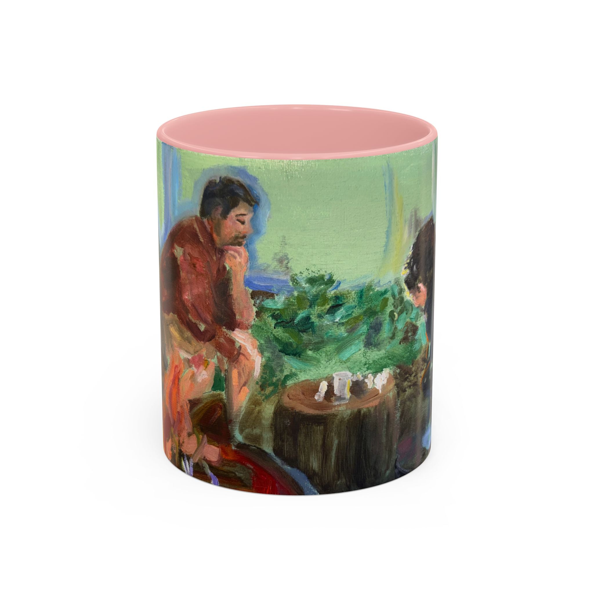 "Chess With Dad"; Accent Coffee Mug (11, 15oz)