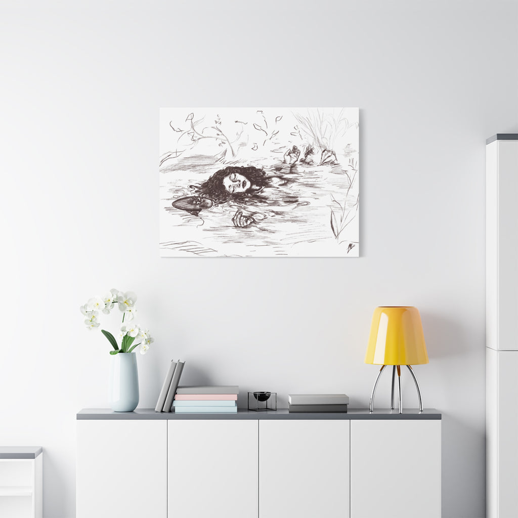 "Ophelia"; Matte Canvas, Stretched, 1.25"