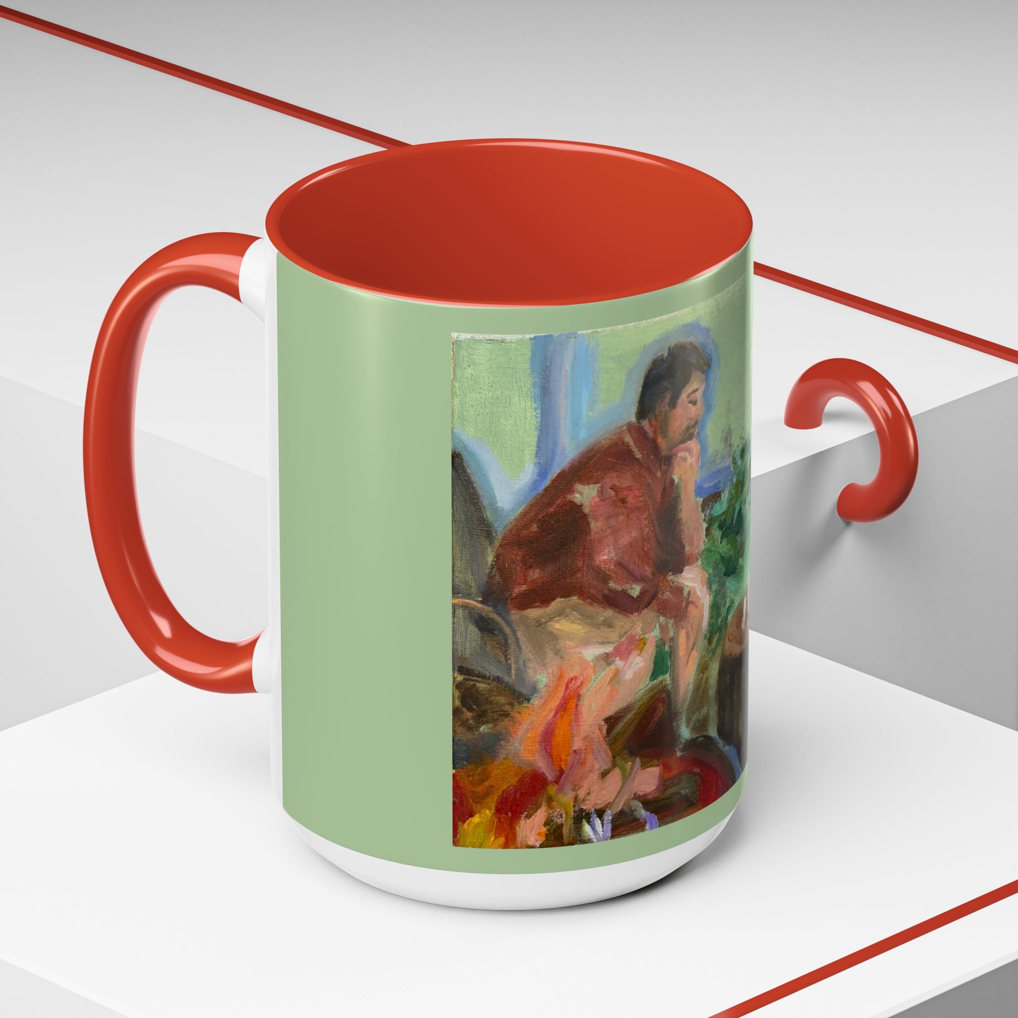 "Chess With Dad"; Accent Coffee Mug (11, 15oz)