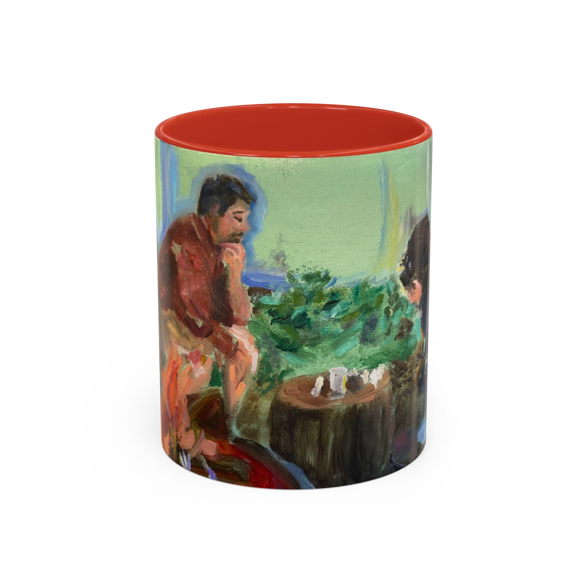 "Chess With Dad"; Accent Coffee Mug (11, 15oz)