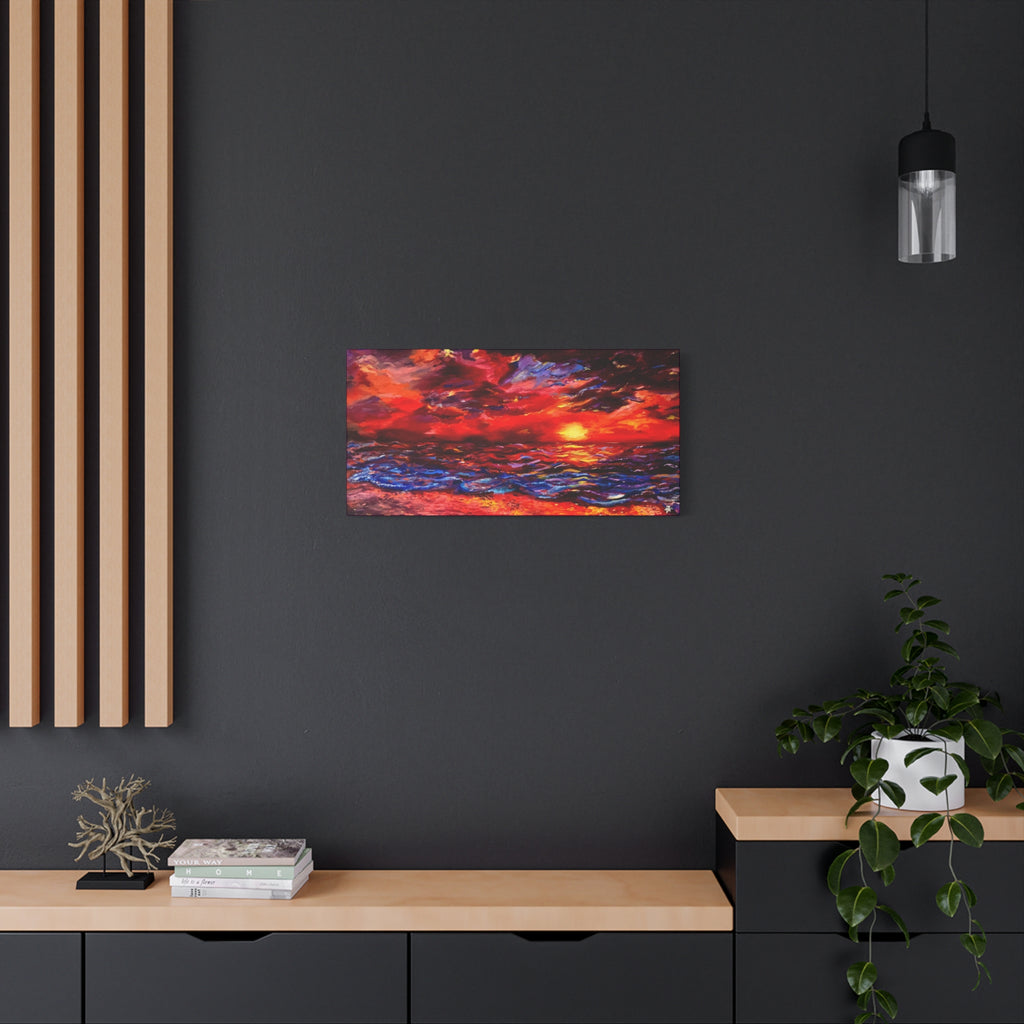 "Sunset"; Matte Canvas, Stretched, 1.25"