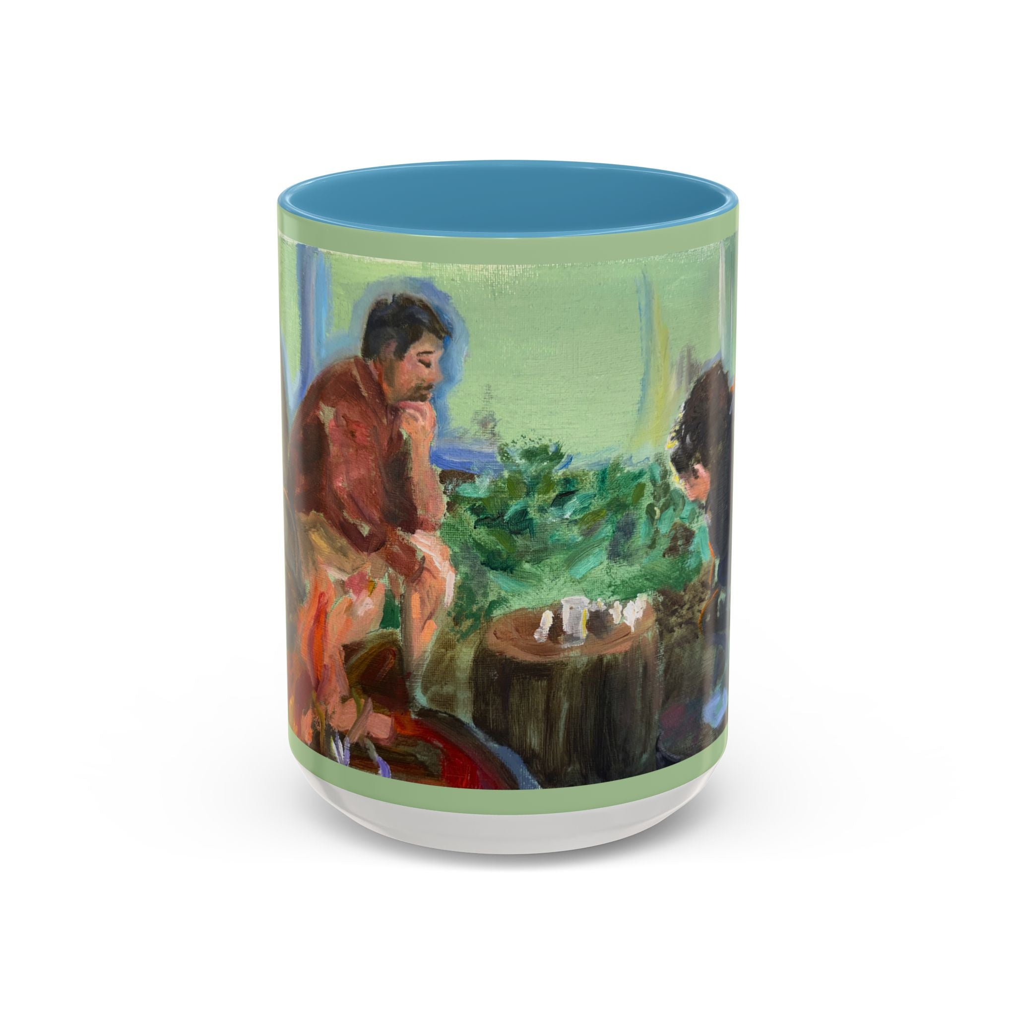 "Chess With Dad"; Accent Coffee Mug (11, 15oz)
