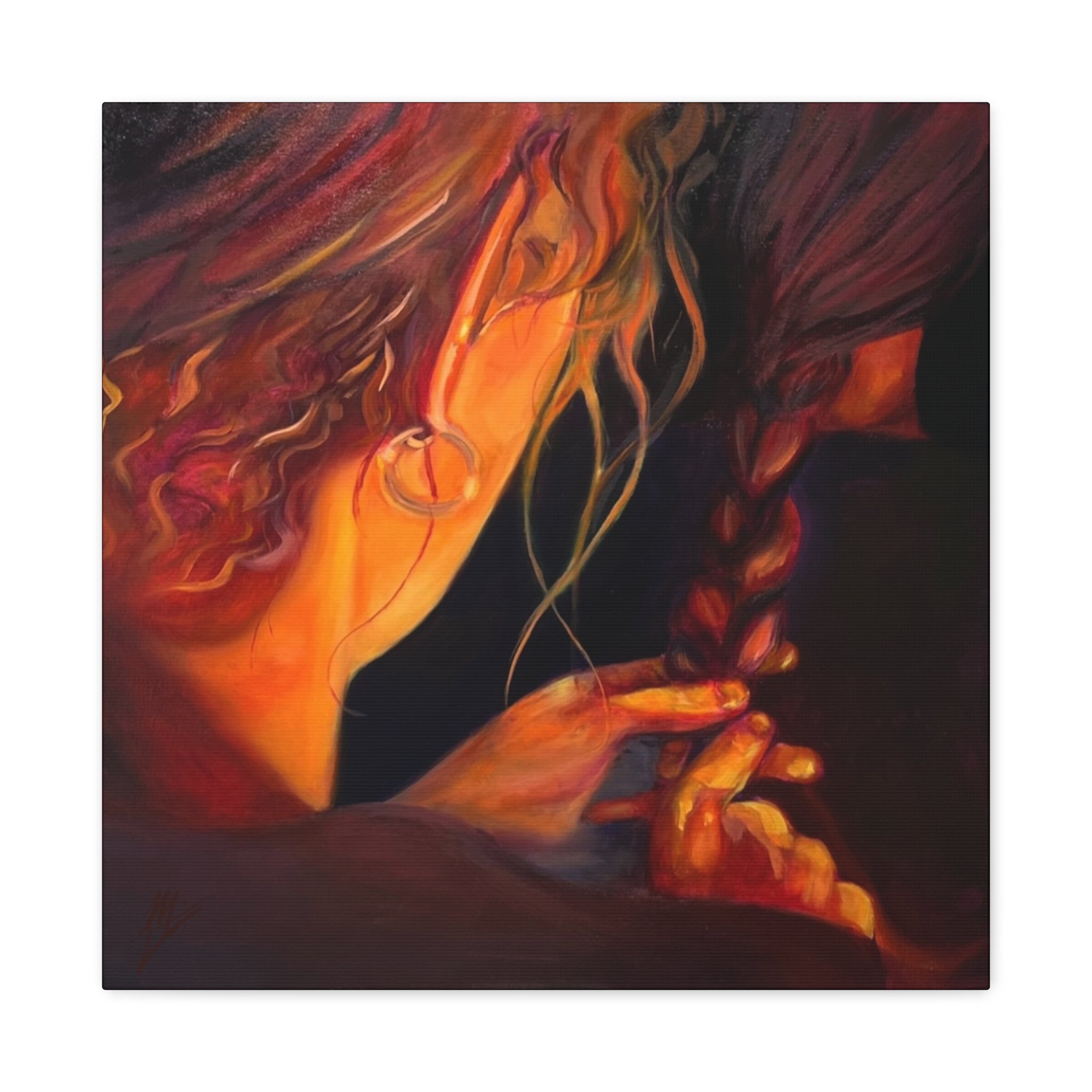 "The Weaver and the Woven"; Matte Canvas, Stretched, 1.25"