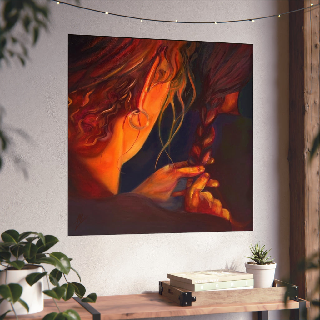 "The Weaver And The Woven"; Fine Art Poster