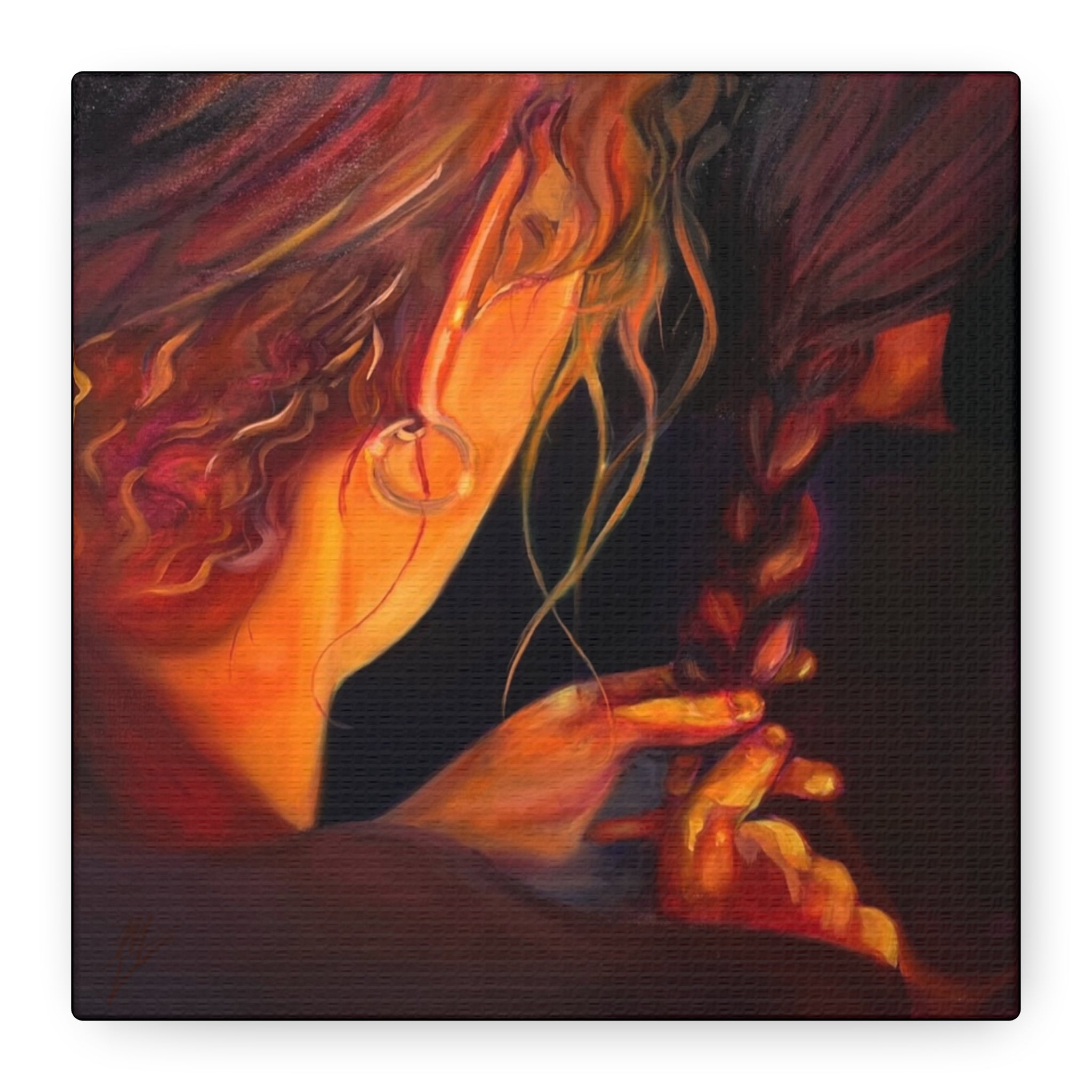 "The Weaver and the Woven"; Matte Canvas, Stretched, 1.25"