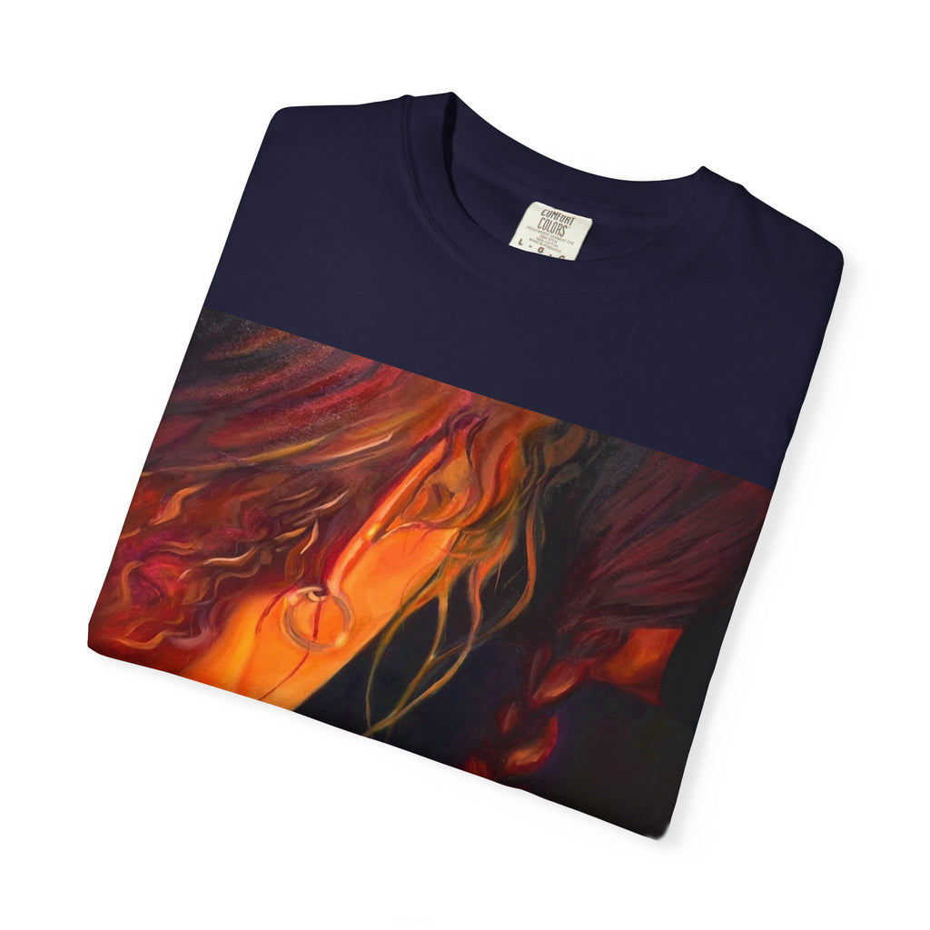"The Weaver And The Woven"; Unisex Garment-Dyed T-shirt