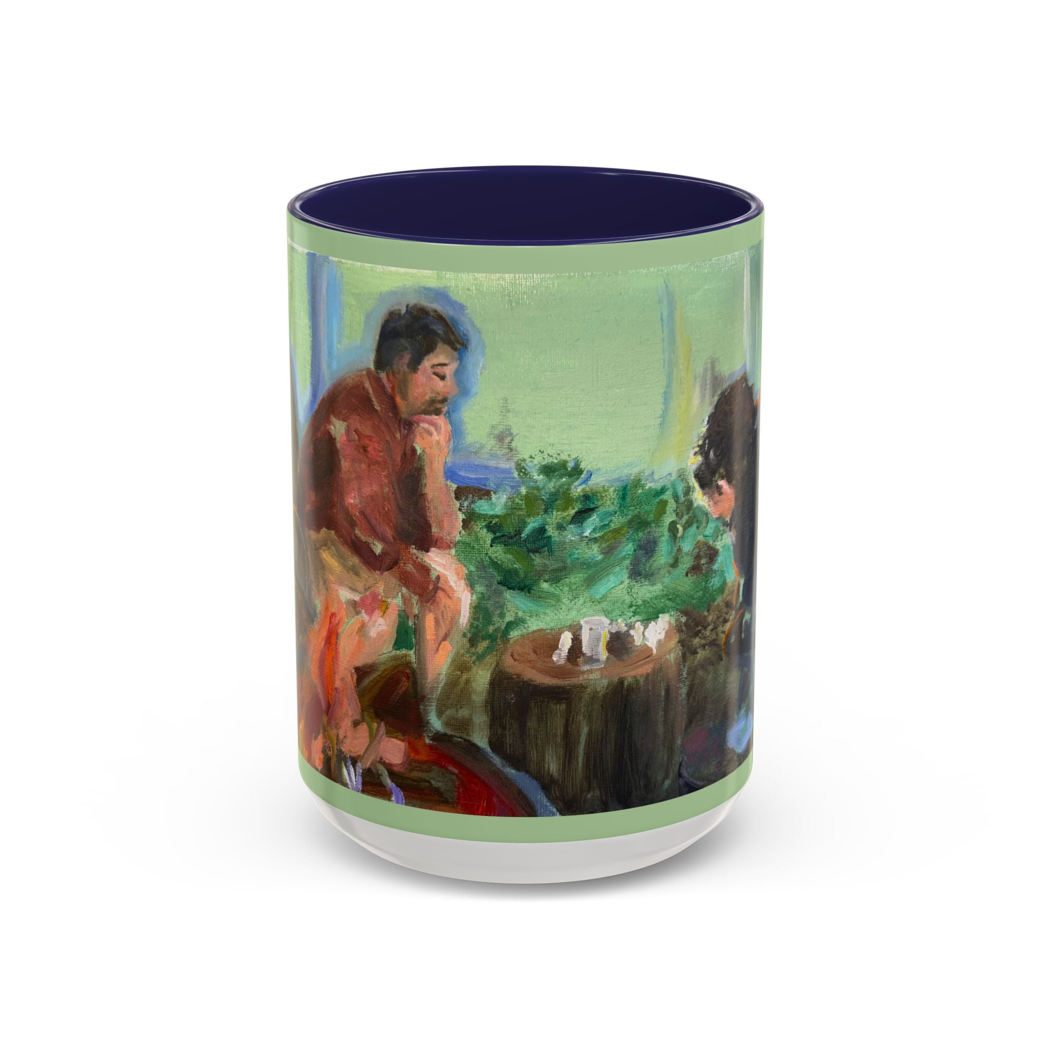 "Chess With Dad"; Accent Coffee Mug (11, 15oz)