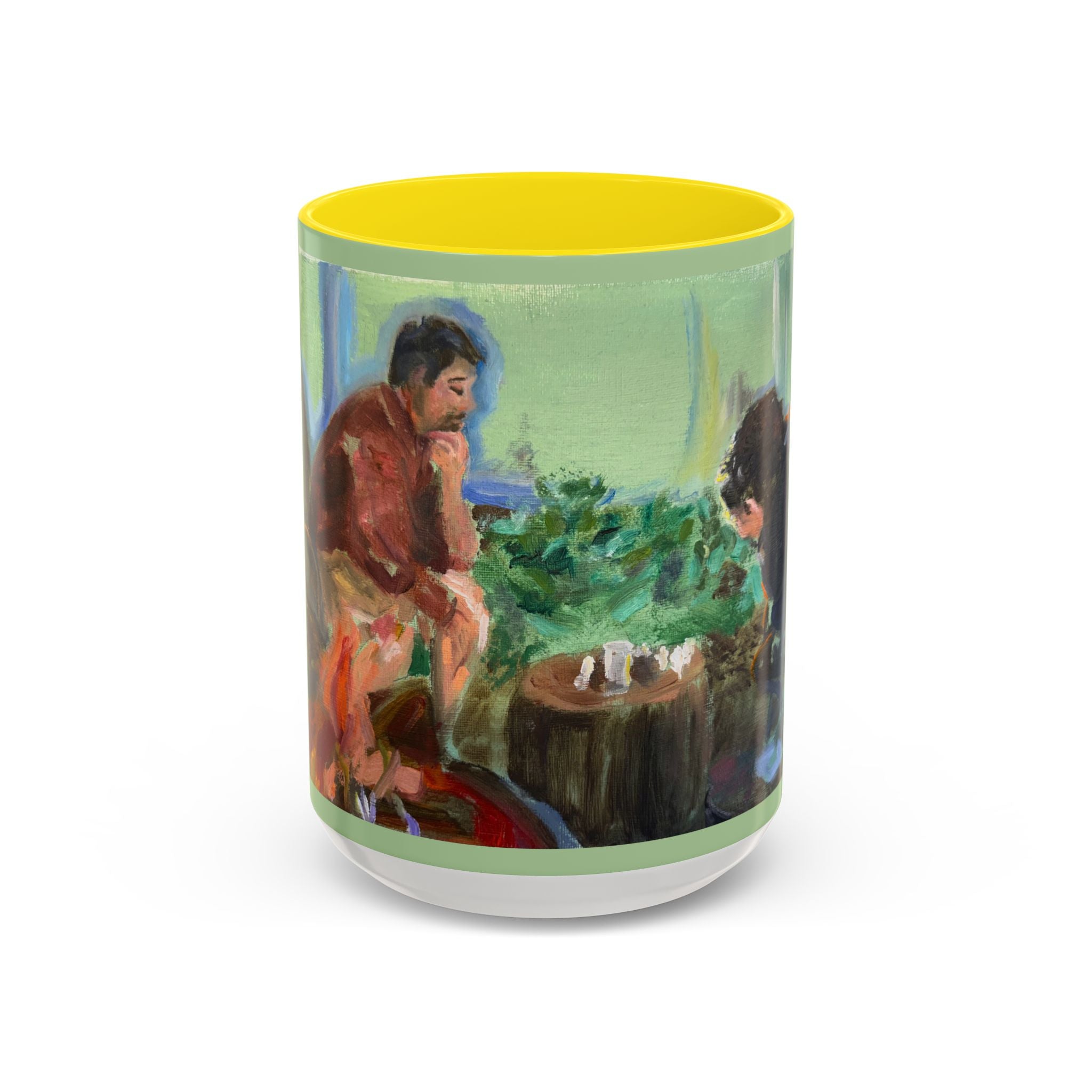 "Chess With Dad"; Accent Coffee Mug (11, 15oz)